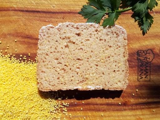 Mieszanka chlebowa - CHLEB JAGLANY (o bardzo niskiej zawartości glutenu) 1 kg + drożdże GRATIS