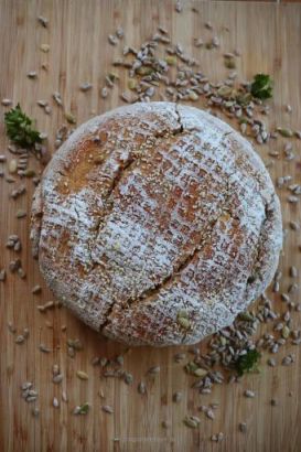 Mieszanka chlebowa - CHLEB WIEJSKI żytnio-pszenny NA ZAKWASIE - 0.5 kg + zakwas