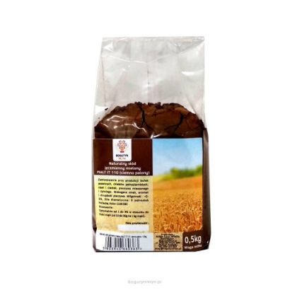 Naturalny słód jęczmienny mielony MALT IT 110 - ciemno palony - 0,5 kg