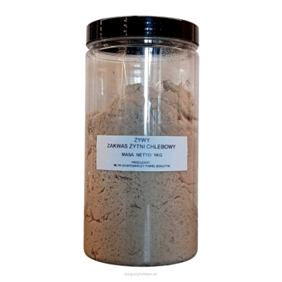 Zakwas żytni chlebowy ŻYWY Bogutyn Młyn - 1kg ( 40-to letni! )