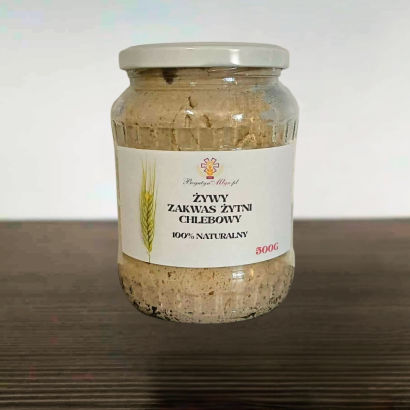 Zakwas żytni chlebowy ŻYWY Bogutyn Młyn - 500g ( 40-to letni! ) - SŁOIK